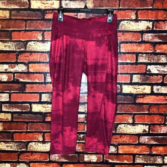 5 for $25🔥XS Old Navy Red Cropped Workout Pan - Picture 1 of 6